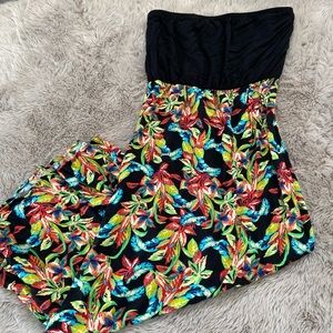 Forever 21 tropical print maxi dress